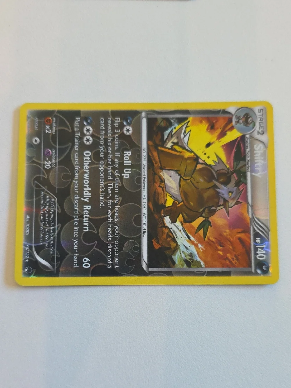 Pokemon Seedot, Nuzleaf, And Shiftry Card